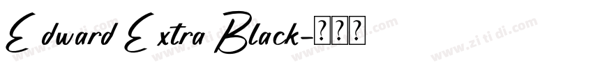 Edward ExtraBlack字体转换